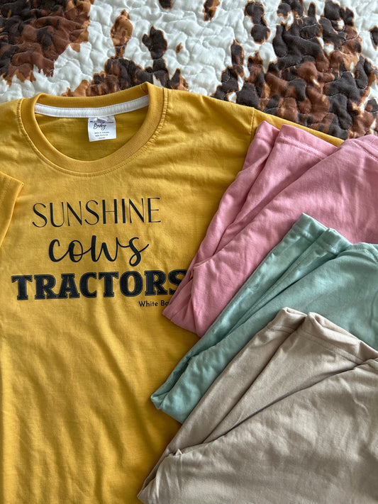 Sunshine, Cows & Tractors Youth Tee